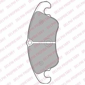 DELPHI LP2077 Комплект тормозных колодок