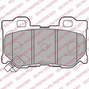 DELPHI LP2157 Комплект тормозных колодок