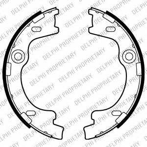 DELPHI LS2012 Комплект тормозных колодок