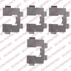DELPHI LX0513 Комплектуючі, колодки диск�...