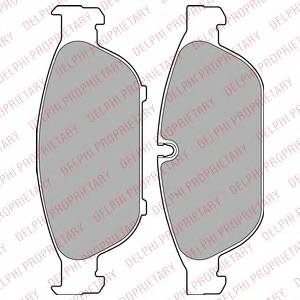 DELPHI LP2301 Комплект тормозных колодок