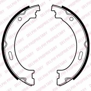DELPHI LS2041 Комплект гальмівних колодо... DELPHI LS2041 Комплект гальмівних колодо...