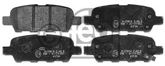 FEBI BILSTEIN 116198 Комплект тормозных колодок