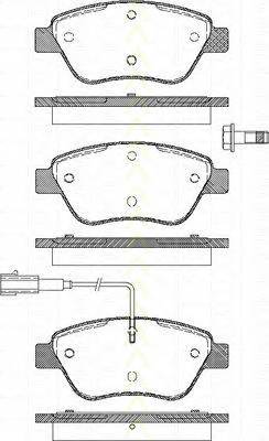 TRISCAN 8110 15019 Комплект тормозных колодок
