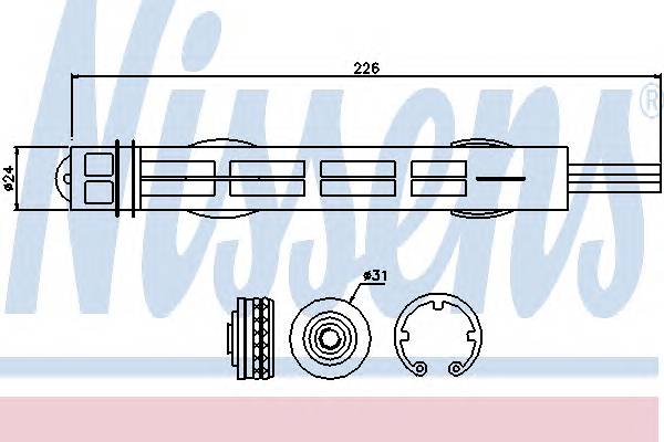 NISSENS 95488 Осушитель, кондиционер