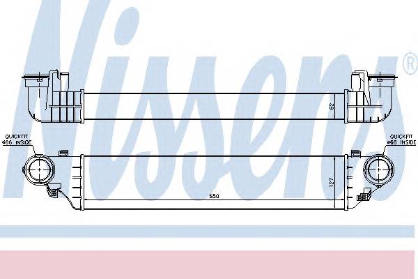 NISSENS 96672 Интеркулер