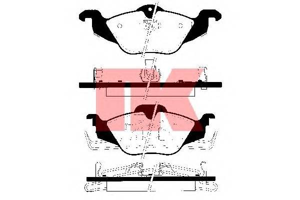 NK 223618 Комплект тормозных колодок