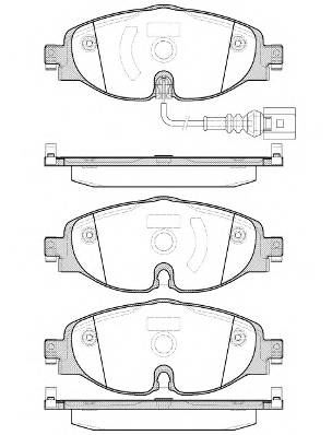 REMSA 1515.01 Комплект тормозных колодок