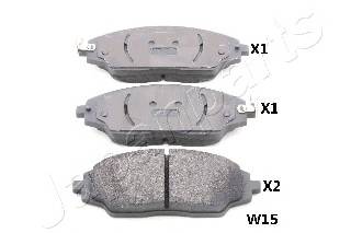 JAPANPARTS PA-W15AF Комплект гальмівних колодо... JAPANPARTS PA-W15AF Комплект гальмівних колодо...
