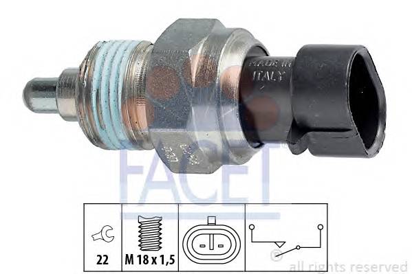 FACET 7.6254 Выключатель, фара заднего х