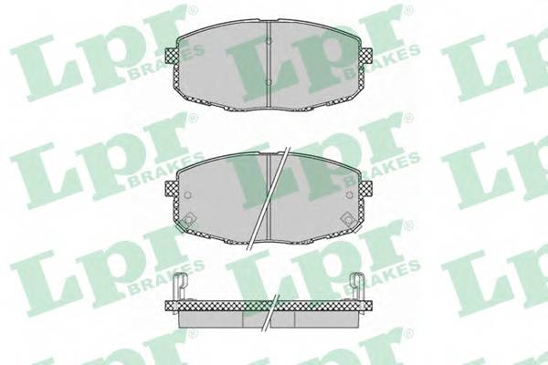 LPR 05P1375 Комплект тормозных колодок