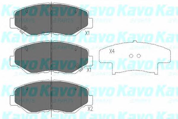 KAVO PARTS KBP-2034 Комплект гальмівних колодо... KAVO PARTS KBP-2034 Комплект гальмівних колодо...