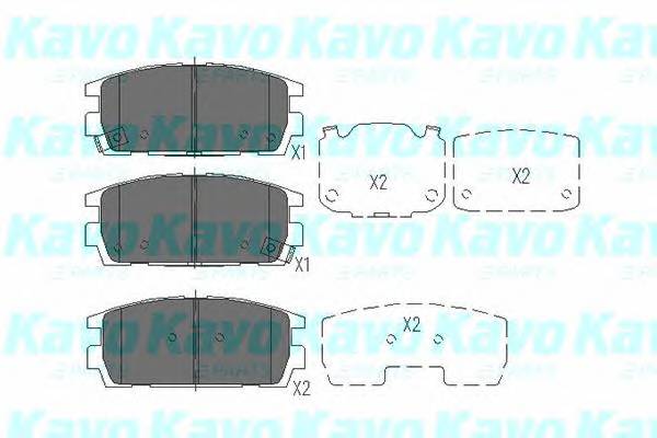 KAVO PARTS KBP-3017 Комплект тормозных колодок... KAVO PARTS KBP-3017 Комплект тормозных колодок...