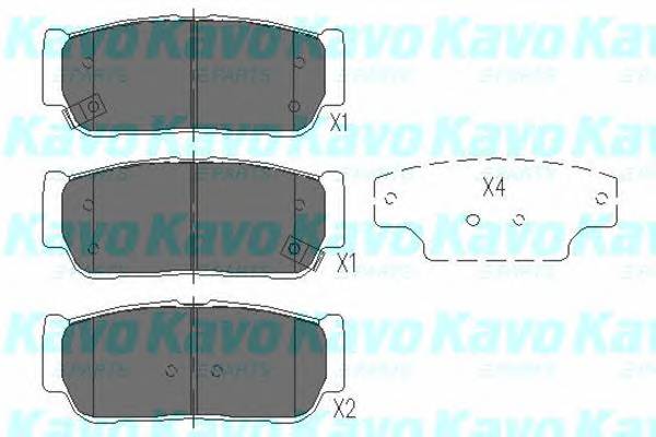 KAVO PARTS KBP-4017 Комплект гальмівних колодо... KAVO PARTS KBP-4017 Комплект гальмівних колодо...