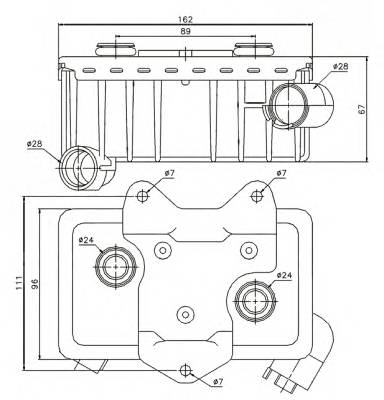 NRF 31181 масляный радиатор, двигате