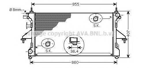 AVA QUALITY COOLING PEA2304 Радиатор, охлаждение двига... AVA QUALITY COOLING PEA2304 Радиатор, охлаждение двига...