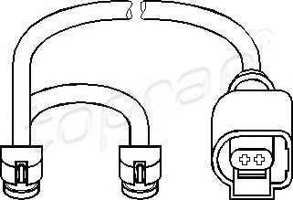 TOPRAN 111 585 Датчик, износ тормозных кол