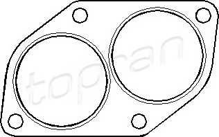TOPRAN 201 740 Прокладка, труба выхлопног