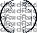 CIFAM 153-509 Комплект тормозных колодок