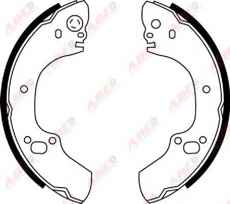 ABE C0X019ABE Комплект тормозных колодок
