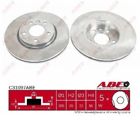 ABE C31097ABE Тормозной диск