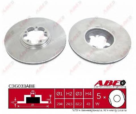 ABE C3G033ABE Гальмівний диск