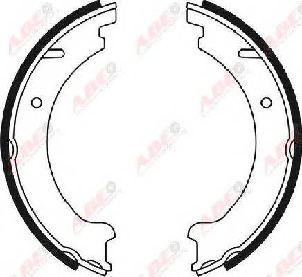 ABE CRV002ABE Комплект гальмівних колодо...