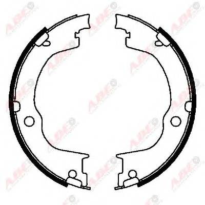ABE CRX002ABE Комплект гальмівних колодо...