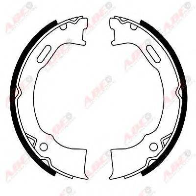 ABE CRY008ABE Комплект тормозных колодок