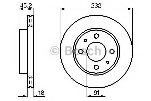 BOSCH 0 986 478 650 Тормозной диск BOSCH 0 986 478 650 Тормозной диск