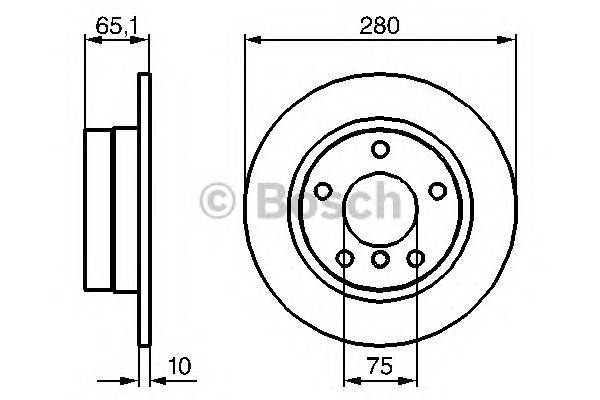 BOSCH 0 986 479 217 Тормозной диск BOSCH 0 986 479 217 Тормозной диск