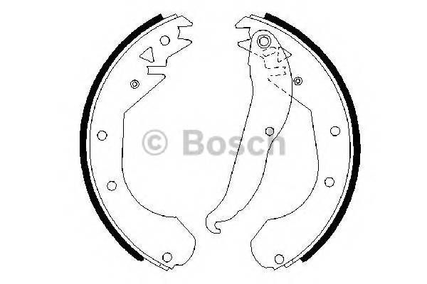 BOSCH 0 986 487 201 Комплект тормозных колодок