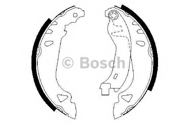BOSCH 0 986 487 250 Комплект тормозных колодок