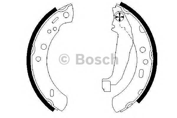 BOSCH 0 986 487 604 Комплект тормозных колодок