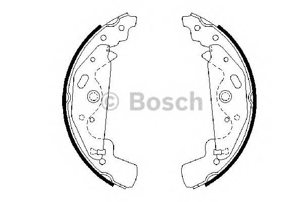 BOSCH 0 986 487 643 Комплект тормозных колодок