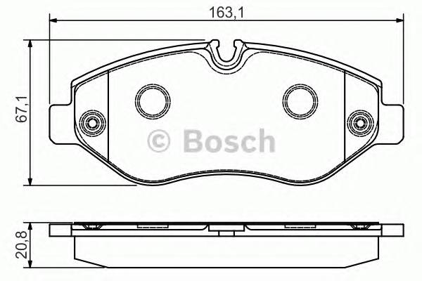 BOSCH 0986495098 Тормозные колодки дисковые... BOSCH 0986495098 Тормозные колодки дисковые...