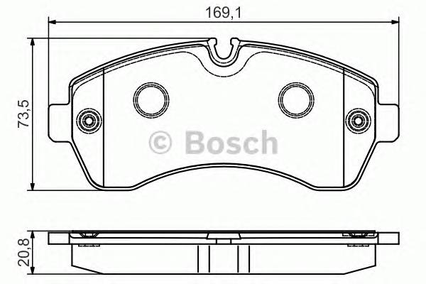 BOSCH 0986495107 Тормозные колодки дисковые... BOSCH 0986495107 Тормозные колодки дисковые...