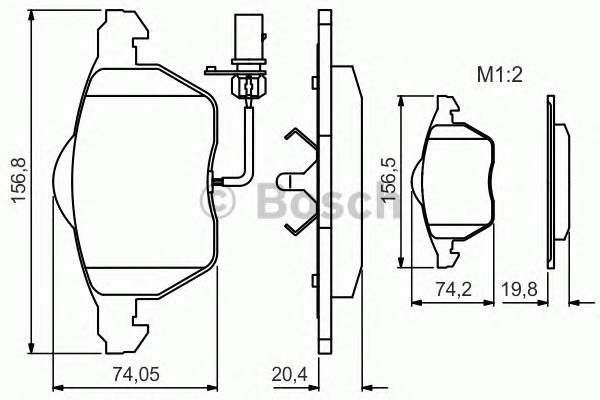 BOSCH 0986495241 Гальмівні колодки BOSCH 0986495241 Гальмівні колодки