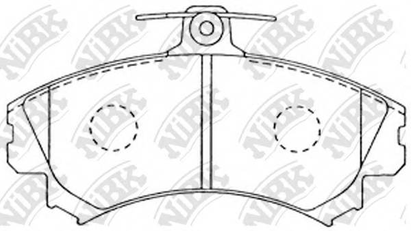 NiBK PN3090 Колодки гальмівні дискові P