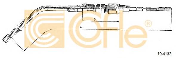 COFLE 10.4132 Трос стояночного гальма COFLE 10.4132 Трос стояночного гальма