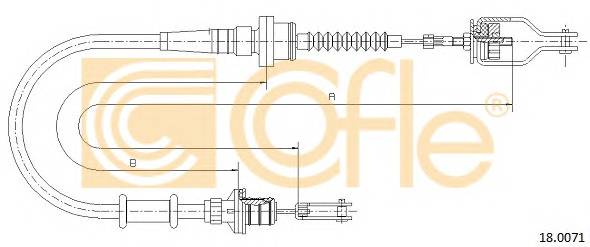 COFLE 18.0071 Трос зчеплення