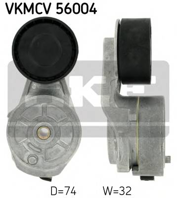 SKF VKMCV 56004 Натяжний ролик, поліклінов...