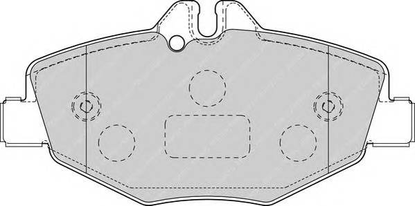 FERODO FDB1414 Комплект тормозных колодок