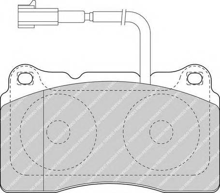 FERODO FDB1663 Комплект тормозных колодок