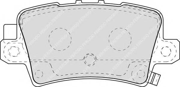 FERODO FDB1862 Комплект гальмівних колодо... FERODO FDB1862 Комплект гальмівних колодо...