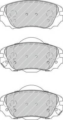FERODO FDB4207 Комплект гальмівних колодо...