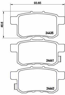 BREMBO P 28 072 Комплект тормозных колодок... BREMBO P 28 072 Комплект тормозных колодок...