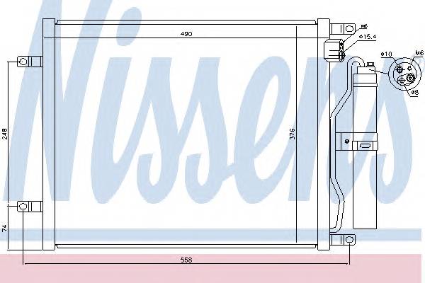 NISSENS 940069 Конденсатор, кондиционер NISSENS 940069 Конденсатор, кондиционер