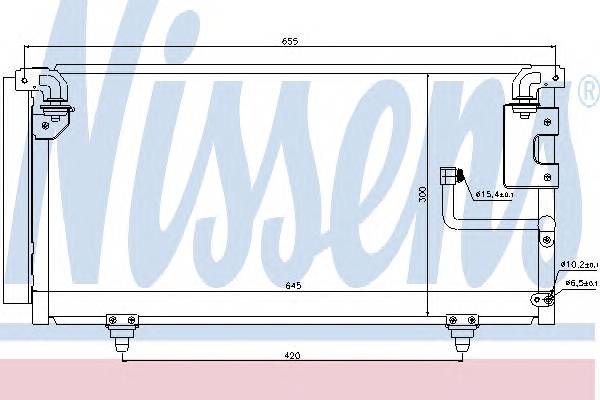 NISSENS 940091 Конденсатор, кондиционер NISSENS 940091 Конденсатор, кондиционер