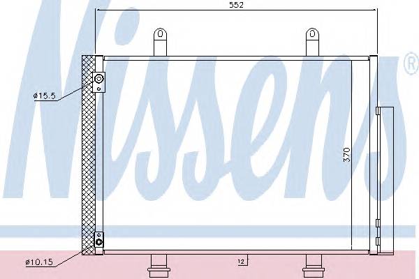 NISSENS 940356 Конденсатор, кондиционер NISSENS 940356 Конденсатор, кондиционер